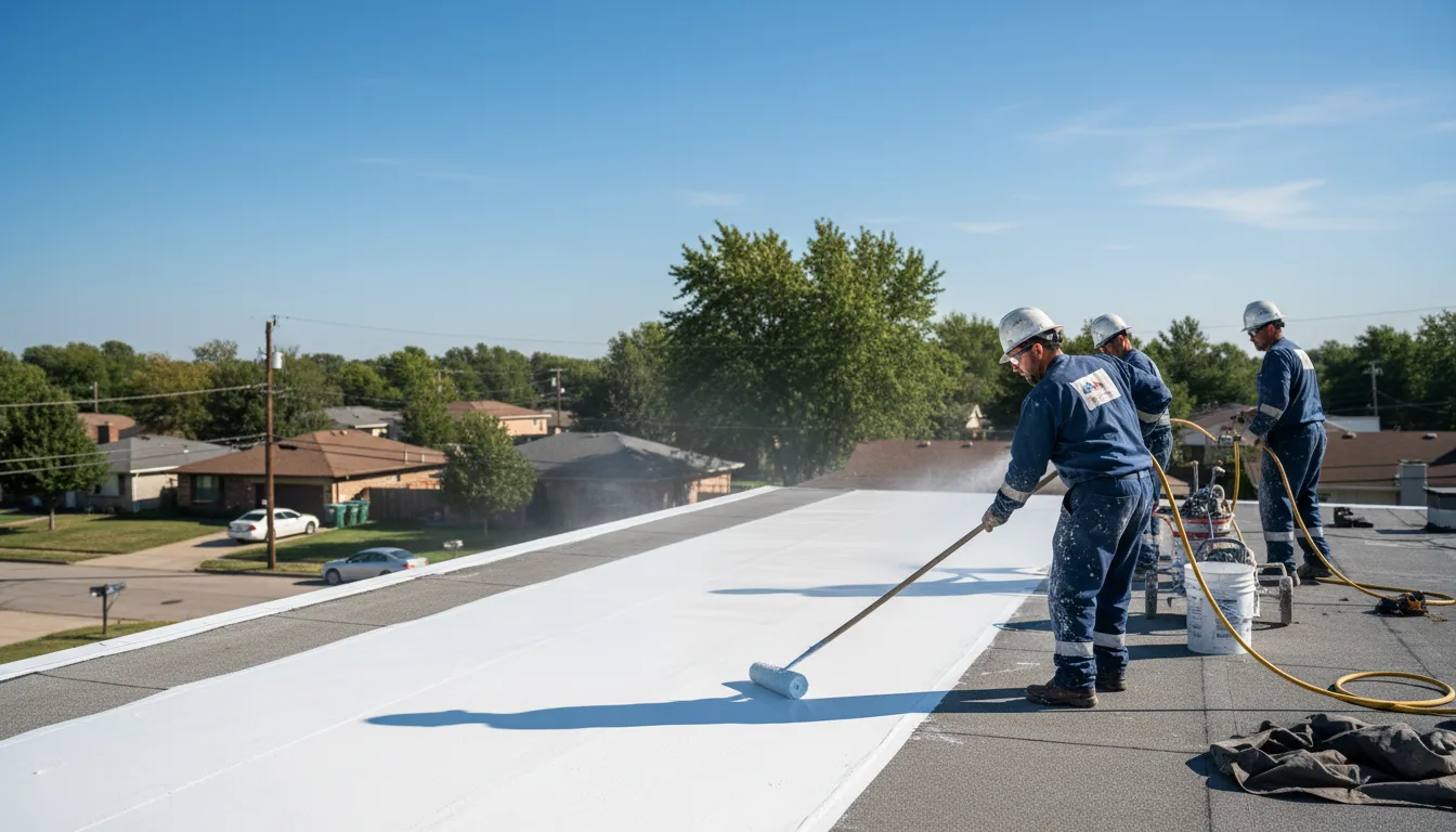 Commercial roof coating in Tulare, CA near me